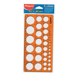 Maped Daire Şablonu Cetvel - Maped