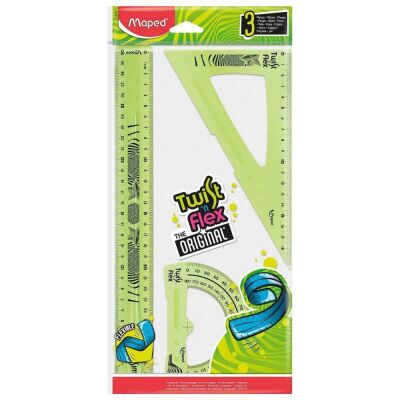 Maped Plastik Flexy Silikon Cetvel Seti 30 Cm - 1