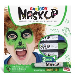 Carioca Maskup Çocuk Yüz Boyası 3lü Monster - Carioca