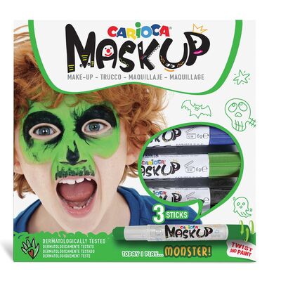Carioca Maskup Çocuk Yüz Boyası 3lü Monster