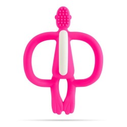 Matchstick Monkey Diş Kaşıma Oyuncağı Pembe Maymun - 2