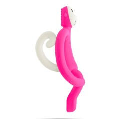 Matchstick Monkey Diş Kaşıma Oyuncağı Pembe Maymun - 3