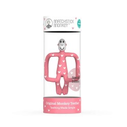 Matchstick Monkey Silikon Diş Kaşıyıcı Monkey Heart - 6