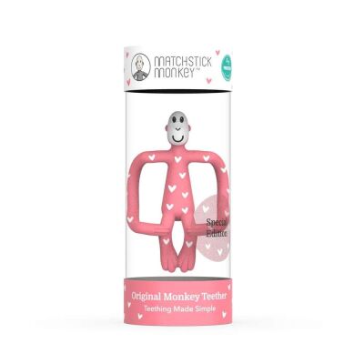 Matchstick Monkey Silikon Diş Kaşıyıcı Monkey Heart - 6