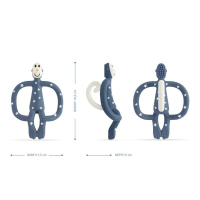 Matchstick Monkey Silikon Diş Kaşıyıcı Monkey Pembe Kalp - 2