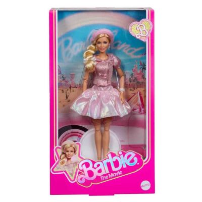 Mattel Barbie Pembe Bereli Barbie Bebek JBJ53 - 1