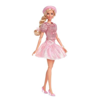 Mattel Barbie Pembe Bereli Barbie Bebek JBJ53 - 2