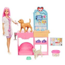 Mattel Barbie Veteriner Kliniği Bebek Aksesuarları JFX93 - 1