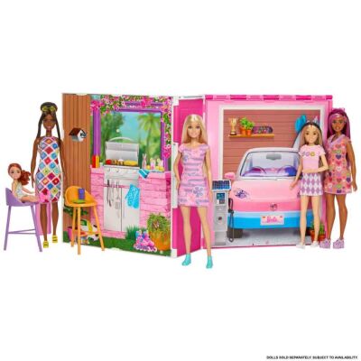 Mattel Barbie Yeni Portatif Evi 2024 Bebek HRJ77 - 3