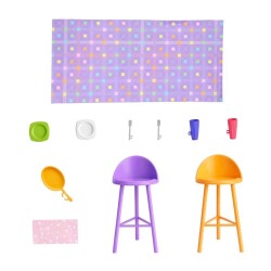 Mattel Barbie Yeni Portatif Evi 2024 Bebek HRJ77 - 4