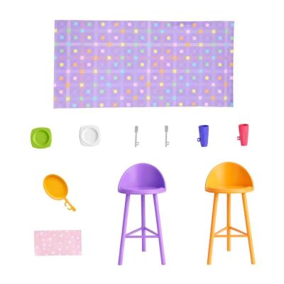 Mattel Barbie Yeni Portatif Evi 2024 Bebek HRJ77 - 4