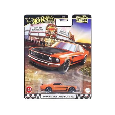Mattel HW Boulevard Premium Araba 69 Ford Mustang Boss 302 - 1