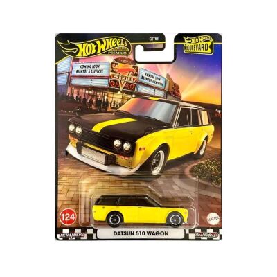 Mattel HW Boulevard Premium Araba Datsun 510 Wagon - 1