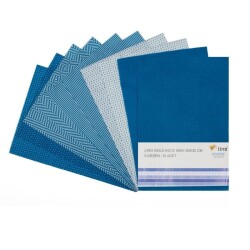 Mavi Keçe 5 Desen 10lu 20 x 30 cm - Lino