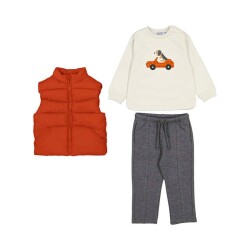 Mayoral Bebek 3'lü Yelek Takım AW2502649 Kırmızı