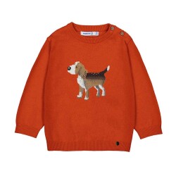 Mayoral Bebek Köpek İşlemeli Triko Kazak AW2502343 - 3