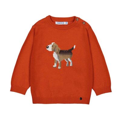 Mayoral Bebek Köpek İşlemeli Triko Kazak AW2502343 - 3