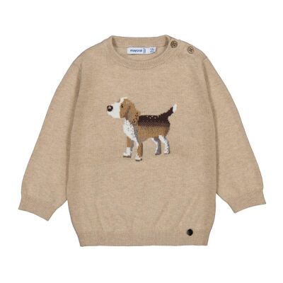 Mayoral Bebek Köpek İşlemeli Triko Kazak AW2502343 - 2
