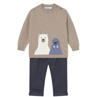 Mayoral Bebek Triko Kazak Pantolon Takım AW2502515 - 1