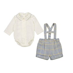 Mayoral Erkek Bebek Askılı Şort Takım AW2502258 - Mayoral
