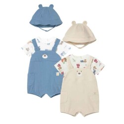 Mayoral Erkek Bebek Şapka Kısa Tulum Set SS2601608 - Mayoral