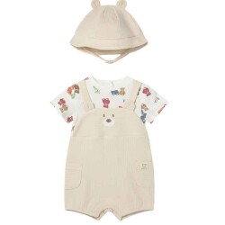 Mayoral Erkek Bebek Şapka Kısa Tulum Set SS2601608 - 2
