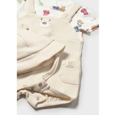 Mayoral Erkek Bebek Şapka Kısa Tulum Set SS2601608 - 3