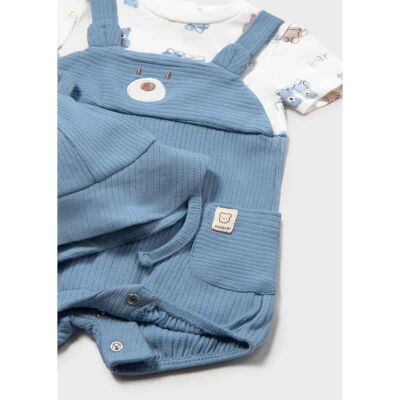 Mayoral Erkek Bebek Şapka Kısa Tulum Set SS2601608 - 5