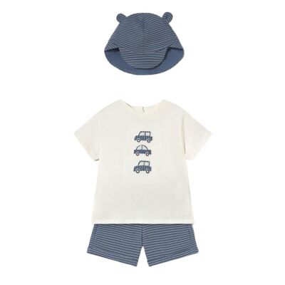 Mayoral Erkek Bebek Şapkalı Şort Takım SS2501651 - 1