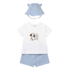 Mayoral Erkek Bebek Şapkalı T-shirt Şort Takım SS2601276 - Mayoral