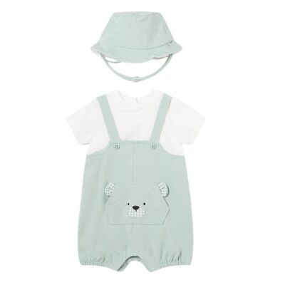Mayoral Erkek Bebek Şapkalı Tulum Set SS2401618 - 1