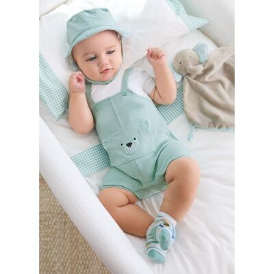 Mayoral Erkek Bebek Şapkalı Tulum Set SS2401618 - 2