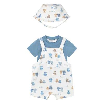 Mayoral Erkek Bebek Şapkalı Tulum Set SS2601624 - 2