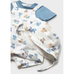 Mayoral Erkek Bebek Şapkalı Tulum Set SS2601624 - 3