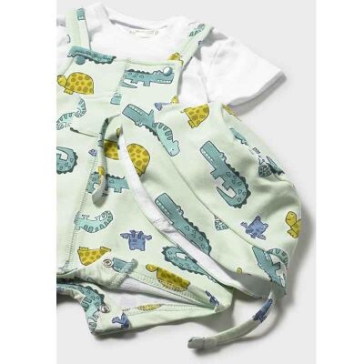 Mayoral Erkek Bebek Şapkalı Tulum Set SS2601624 - 5