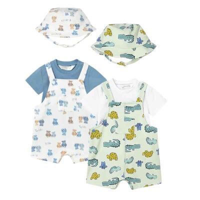 Mayoral Erkek Bebek Şapkalı Tulum Set SS2601624 - 1