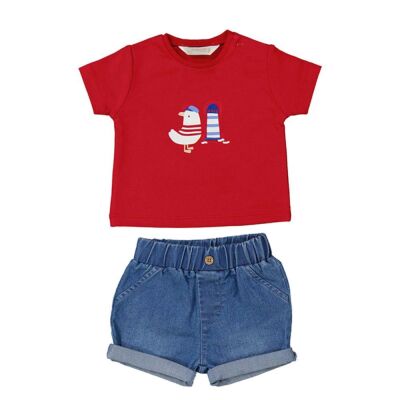 Mayoral Erkek Bebek Şort Takım SS2401209 - 1