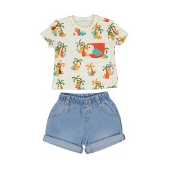 Mayoral Erkek Bebek Şort Takım SS2501216 - 5