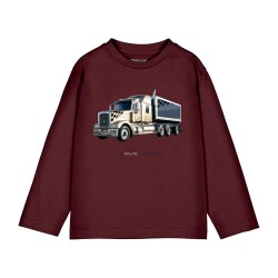 Mayoral Erkek Çocuk Uzun Kollu T-shirt AW2504085 Bordo