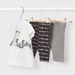 Mayoral Kız Bebek 3'lü T-Shirt Tayt Takım Fabulous Zürafa - Mayoral