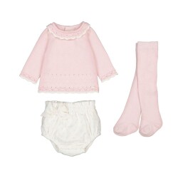 Mayoral Kız Bebek 3'lü Takım AW2502256 Pembe