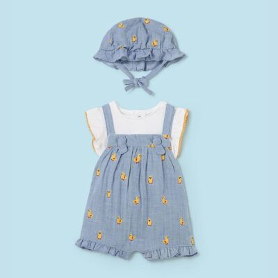 Mayoral Kız Bebek 3'lü Tulum Set SS2401609 - 1