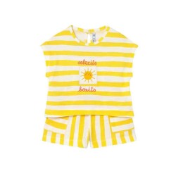Mayoral Kız Bebek Çizgili T-shirt Şort Takım SS2601208 - Mayoral
