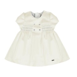 Mayoral Kız Bebek Elbise AW2502816 Ekru