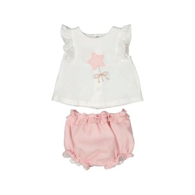 Mayoral Kız Bebek Şort Takım SS2501255 - 1