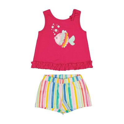 Mayoral Kız Bebek T-Shirt Şort Takım 1277 - 2