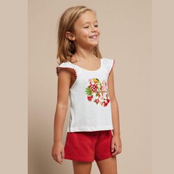 Mayoral Kız Çocuk Askılı Şort Takım SS2403261 - Mayoral