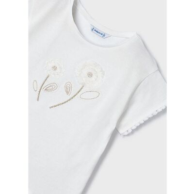 Mayoral Kız Çocuk Çiçek Nakışlı T-shirt SS2403083 - 3