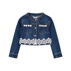 Mayoral Kız Çocuk Dantelli Mont SS2403475 - 1