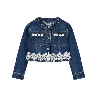 Mayoral Kız Çocuk Dantelli Mont SS2403475 - 1